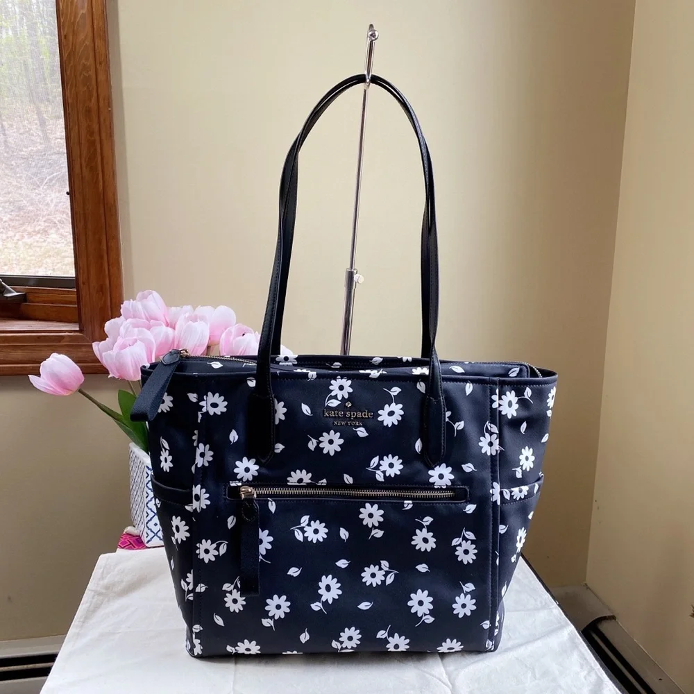 Kate Spade daisy nylon large tote